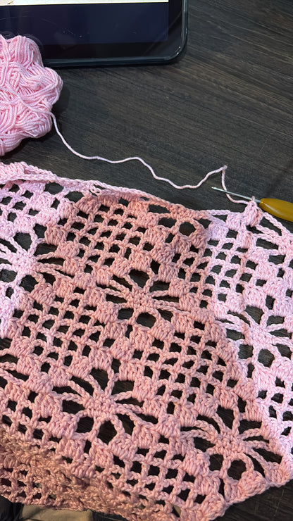 Bandana Flor - Patrón Crochet