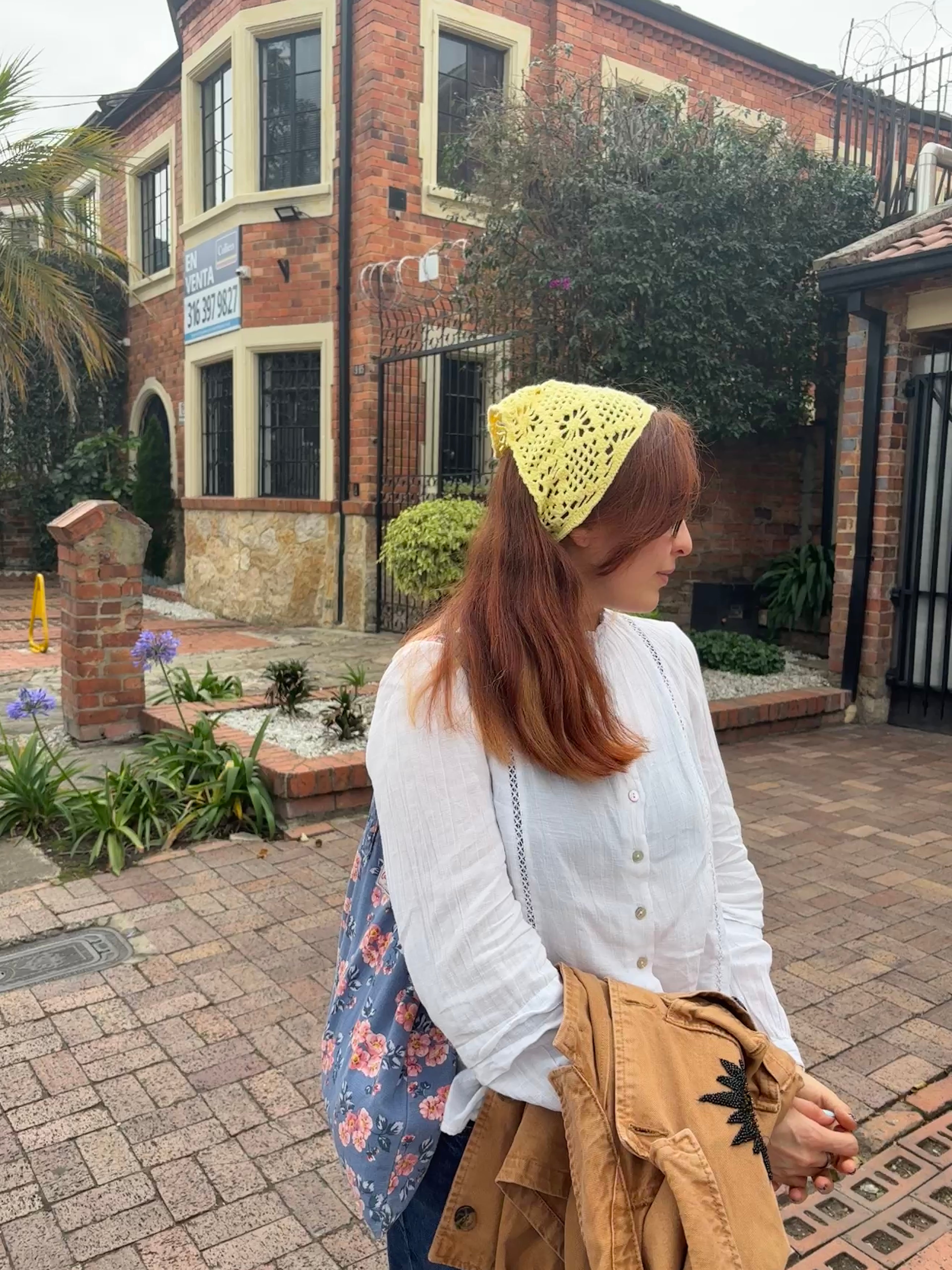 Bandana Flor - Patrón Crochet